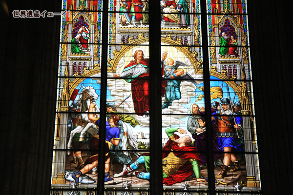 ケルン大聖堂ステンドグラス(パウロの回心)